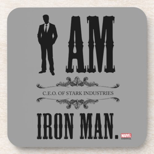 I Am Iron Man Drink Coaster