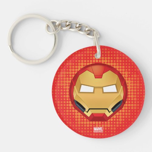 I Am Iron Man Emoji Keychain