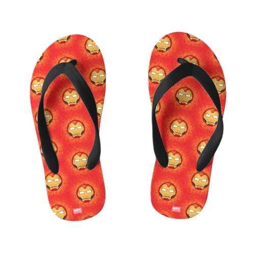 I Am Iron Man Emoji Kids Flip Flops