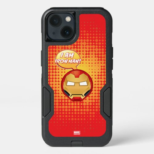 I Am Iron Man Emoji iPhone 13 Case