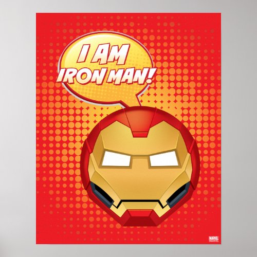 I Am Iron Man Emoji Poster