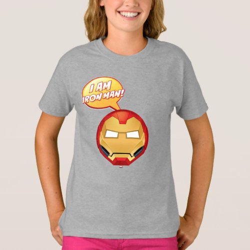 I Am Iron Man Emoji T_Shirt