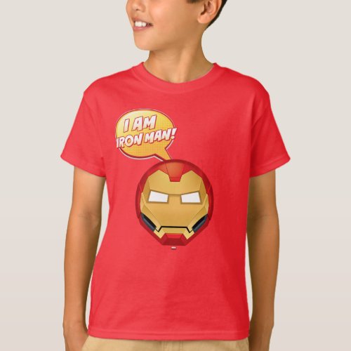 I Am Iron Man Emoji T_Shirt