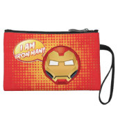 "I Am Iron Man" Emoji Wristlet Wallet (Front)