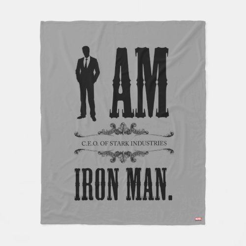 I Am Iron Man Fleece Blanket