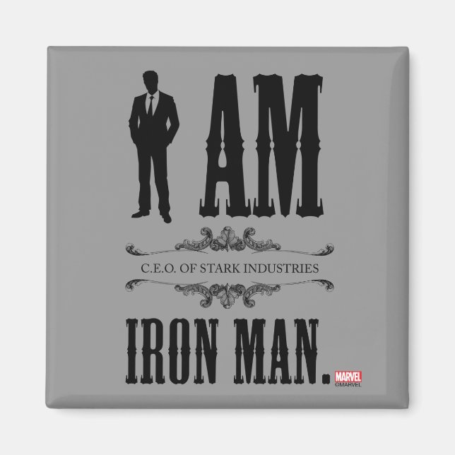 I Am Iron Man Magnet (Front)