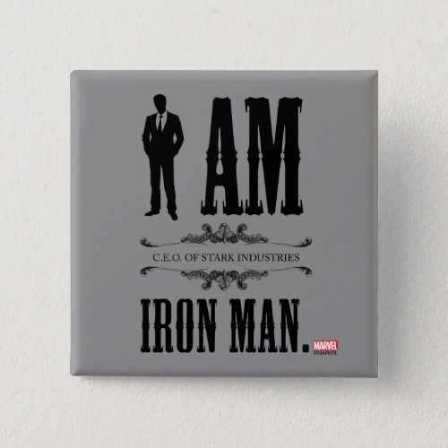 I Am Iron Man Pinback Button