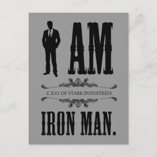 I Am Iron Man Postcard