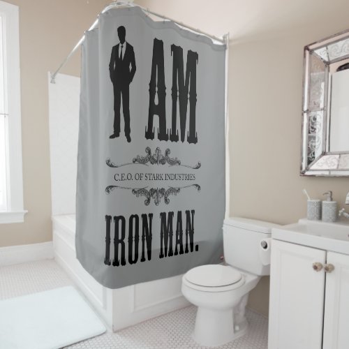 I Am Iron Man Shower Curtain