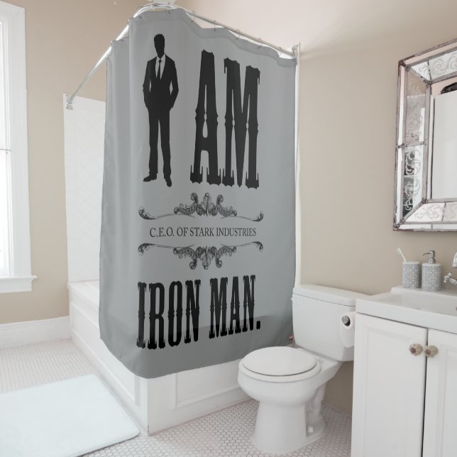 I Am Iron Man Shower Curtain (In Situ)