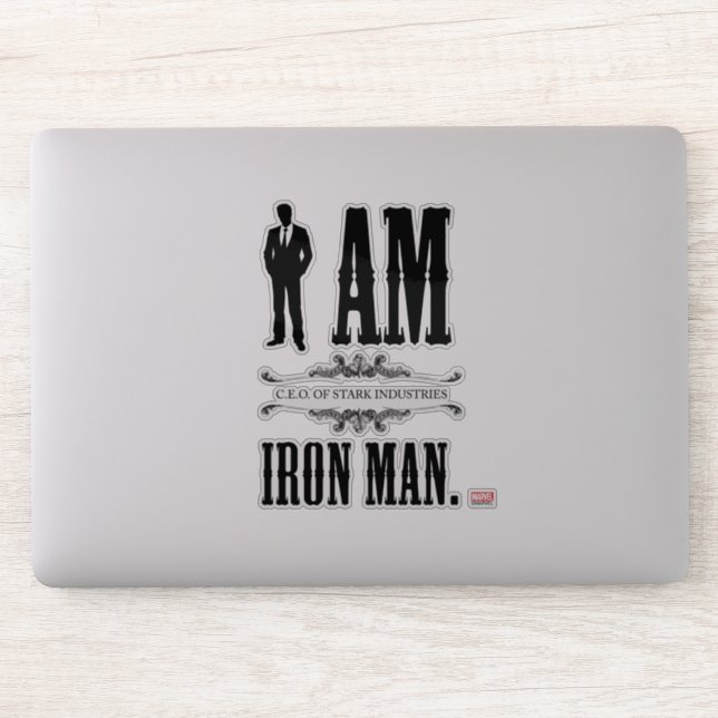I Am Iron Man Sticker (Computer)