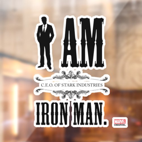 I Am Iron Man Window Cling