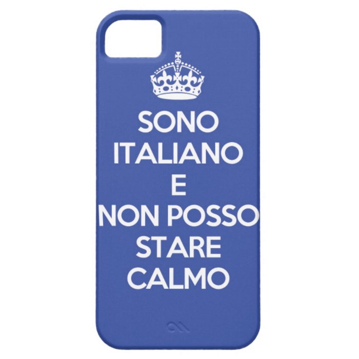 i am italian and i cannot keep calm phone case iPhone 5 cover