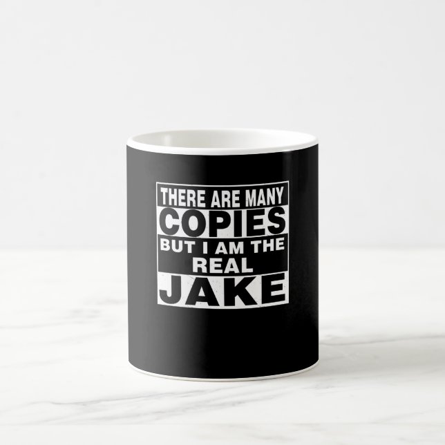I Am Jake Funny Personal Personalized Fun Coffee Mug (Center)