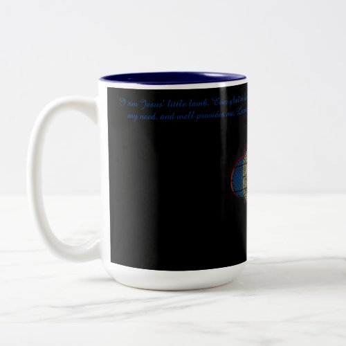 I Am Jesus Little Lamb 1 Two_Tone Coffee Mug