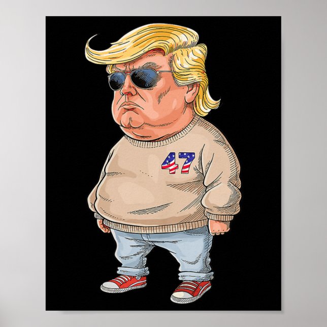 I Am Just A Chill Guy - Funny Chill Guy Meme Trump Poster (Front)