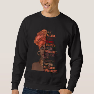 I Am Kalinda Black Woman History Month 2020 Pride  Sweatshirt