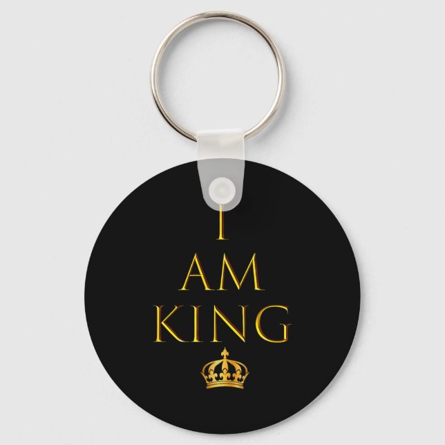 I Am King T Shirt  Keychain (Front)