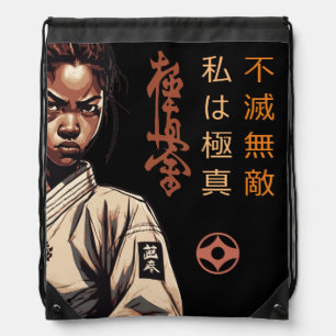 I am Kyokushin - Unbreakable, Unstoppable, Karate Drawstring Bag