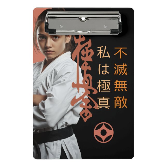 I am Kyokushin - Unbreakable, Unstoppable, Karate Mini Clipboard (Front)