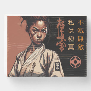 I am Kyokushin - Unbreakable, Unstoppable, Karate Wooden Box Sign