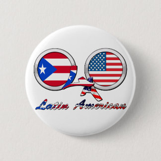 I Am Latin American Boricua Pinback Button