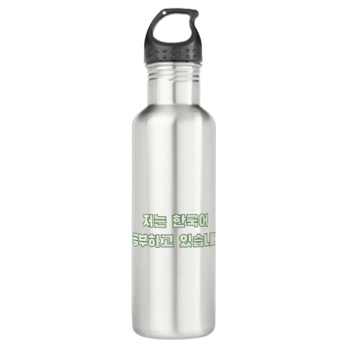 I am learning Korean _ I am studying Korean Stainless Steel Water Bottle