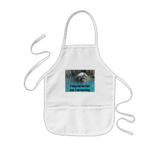 I am Learning Turtle Humor Water Reflection Animal Kids' Apron