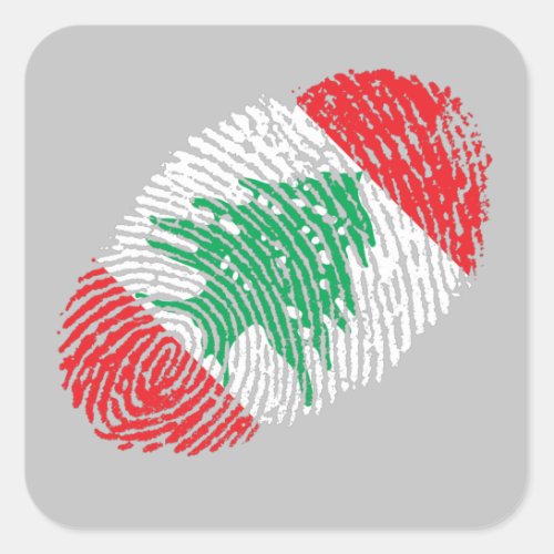 I Am Lebanese Square Sticker