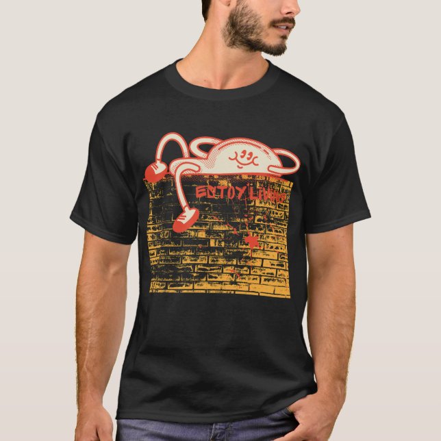 "I AM LIVING" - Urban Design for the Relaxed Soul T-Shirt (Front)