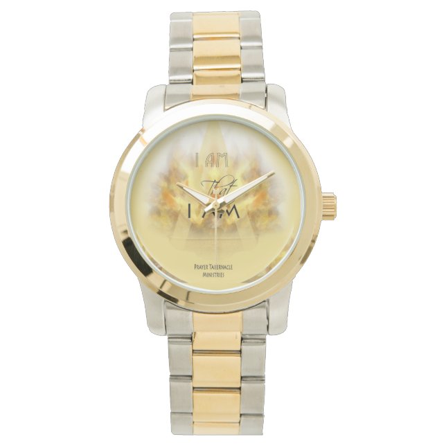 I AM Logo - Two Tone Watch (Front)