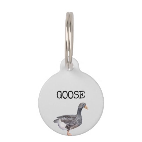 I am lost call goose pet ID tag