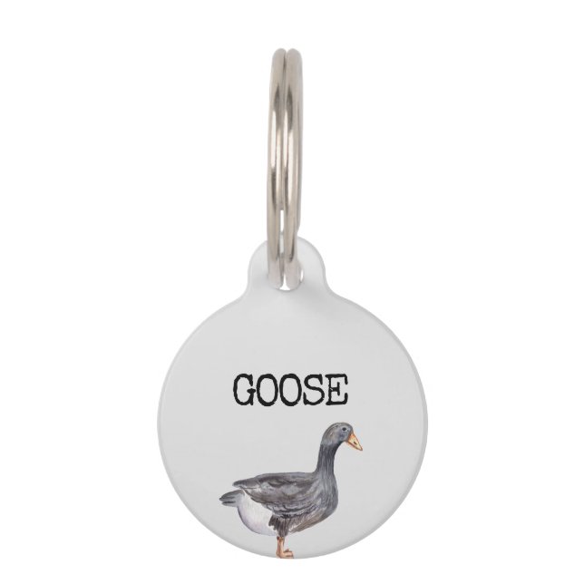 I am lost call goose pet ID tag (Front)
