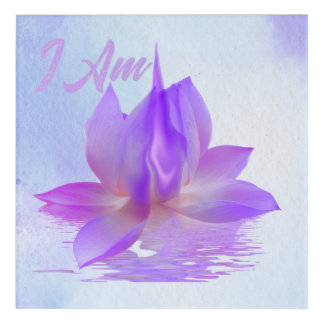 I Am Lotus Violet Flame Acrylic Print