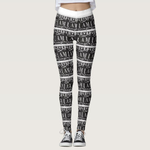 I am Loved Black/White Women's Leggings