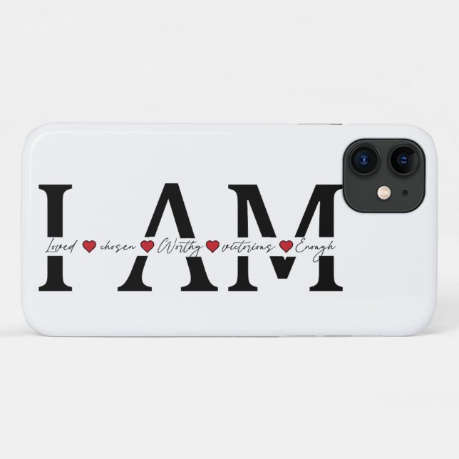 I am Loved, Chosen, Worthy, Victorious, Enough Case-Mate iPhone Case (Back (Horizontal))