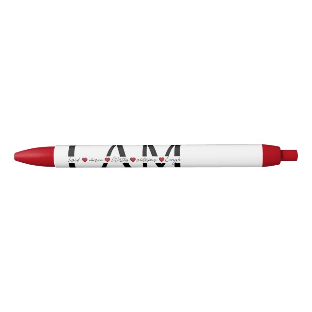I am Loved, Chosen, Worthy, Victorious, Enough Pen (Front)
