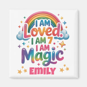 I Am Loved I Am Magic Birthday Girl Affirmation Magnet