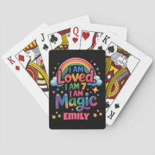 I Am Loved I Am Magic Birthday Girl Affirmation Poker Cards
