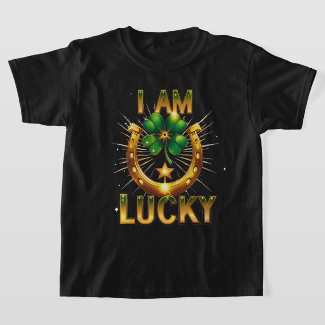 I Am Lucky – Bold Symbolic T-Shirt Design (Laydown)