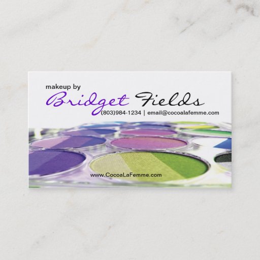 Customizable I am MakeUp Two Business Cards