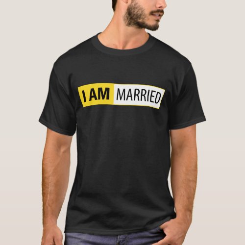 I AM MARRIED  I AM NIKON SERIES T_SHIRTS