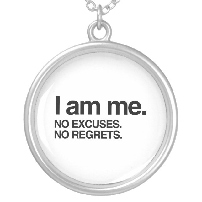 I AM ME SILVER PLATED NECKLACE (Front)