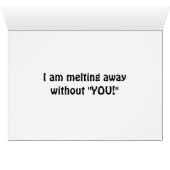 I AM "MELTING AWAY" WITHOUT YOU (Inside Horizontal (Bottom))