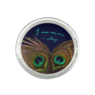 I Am Mine Custom Message Quote Ring