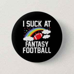 I Am Momma Men's Fantasy Football Loser - Black  Button