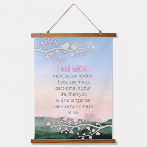 I am More Inspirational Hanging Tapestry