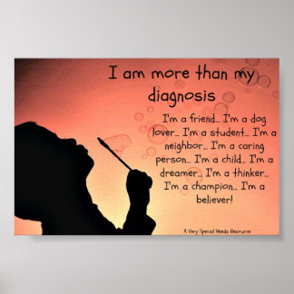 I am More than My Diagnosis Poster