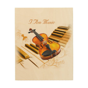 I am Music #9_ Wood Wall Decor