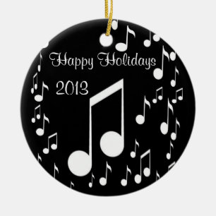 I Am Music,Happy Holidays 2013_ Ceramic Ornament